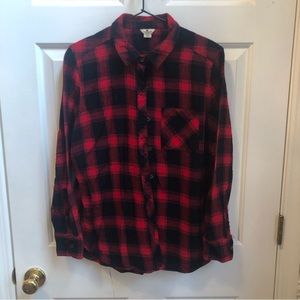 Woolrich red plaid top